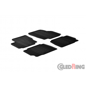 Original Gledring Passform Fußmatten Gummimatten 4 Tlg.+Fixing - Ford Mondeo 2007-2011
