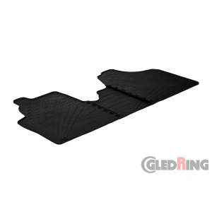 Original Gledring Passform Fußmatten Gummimatten 3 Tlg.+Fixing - Citroen Jumpy/PEUGEOT Expert/FIAT Scudo 2007->/FOR CARGO ONLY