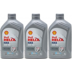 Shell Helix HX8 5W-40 Motoröl 3x 1l = 3 Liter