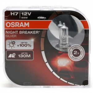 Osram H7 NIGHT BREAKER® SILVER 12V 55W PX26d Duobox