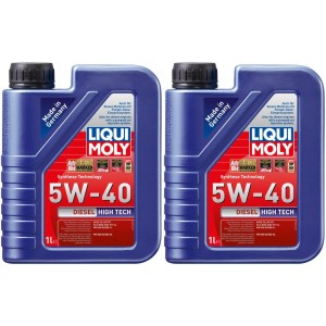 Liqui Moly 1331 Diesel High Tech 5W-40 Motoröl 2x 1l = 2 Liter