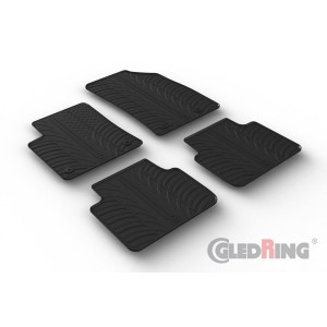 Original Gledring Passform Fußmatten Gummimatten 4 Tlg.+Fixing - OPEL Crossland X 02.2021 ->